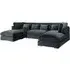 Belgravia U-Shape Corner Sofa - Slate