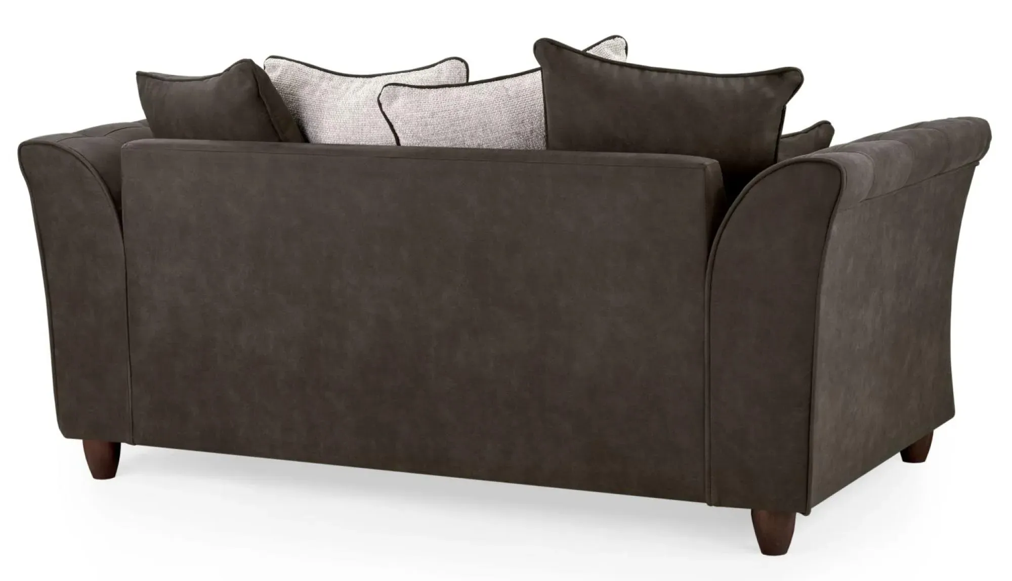 Bella 2-Seater Sofa - Brown, Faux Leather