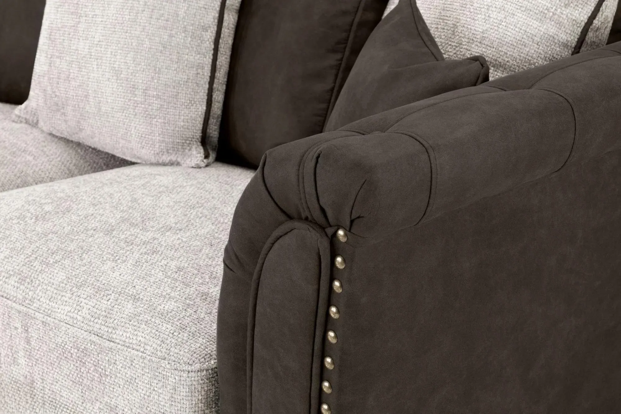 Bella 2-Seater Sofa - Brown, Faux Leather