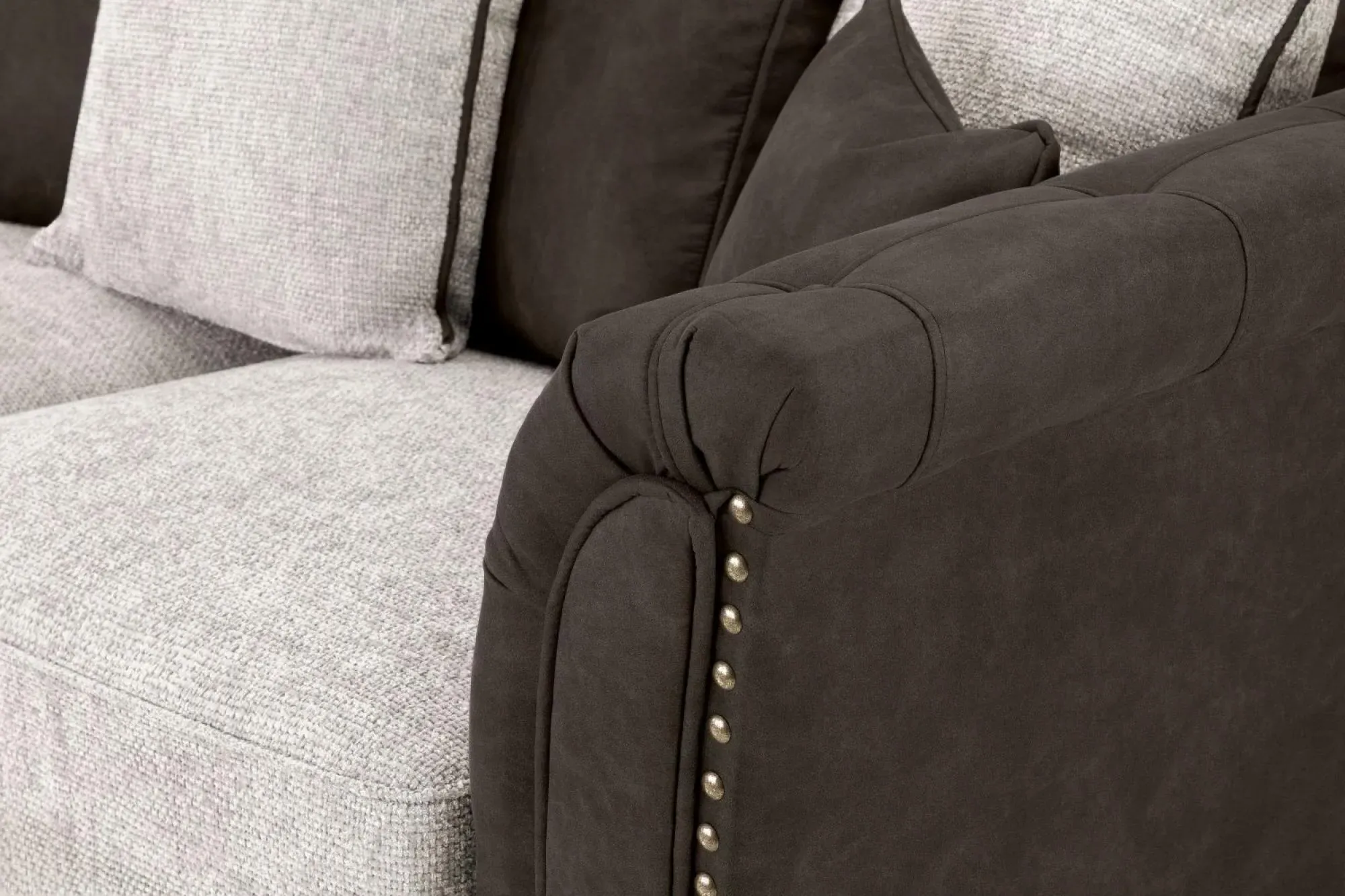 Bella 3-Seater Sofa - Brown, Faux Leather