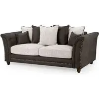 Bella 3-Seater Sofa - Brown, Faux Leather