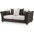 Bella 3-Seater Sofa - Brown, Faux Leather