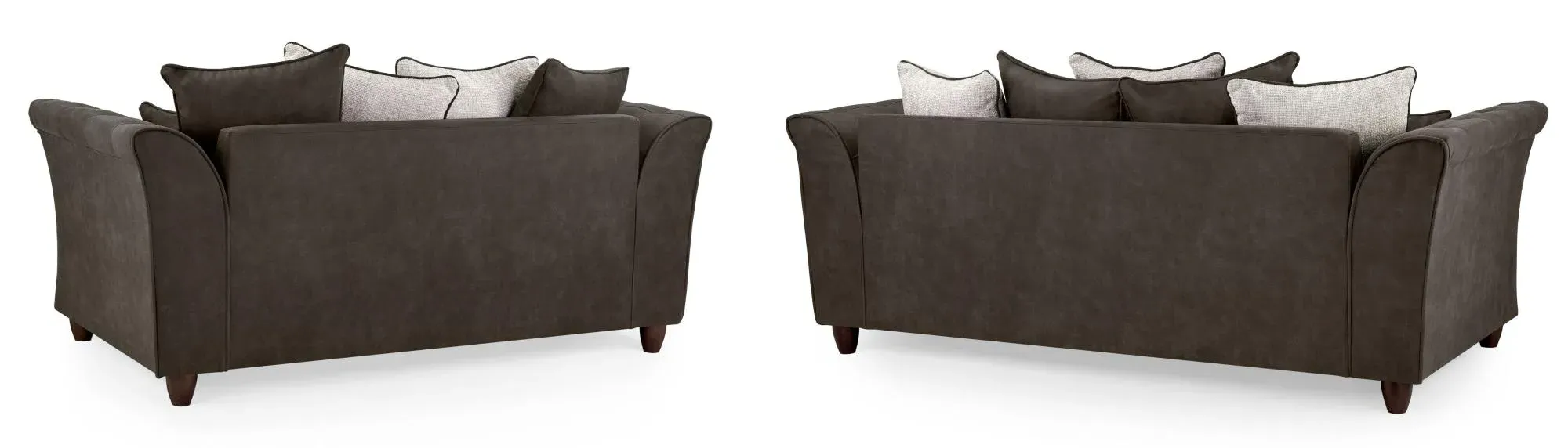 Bella 3+2 Seater Sofa Set - Brown, Faux Leather