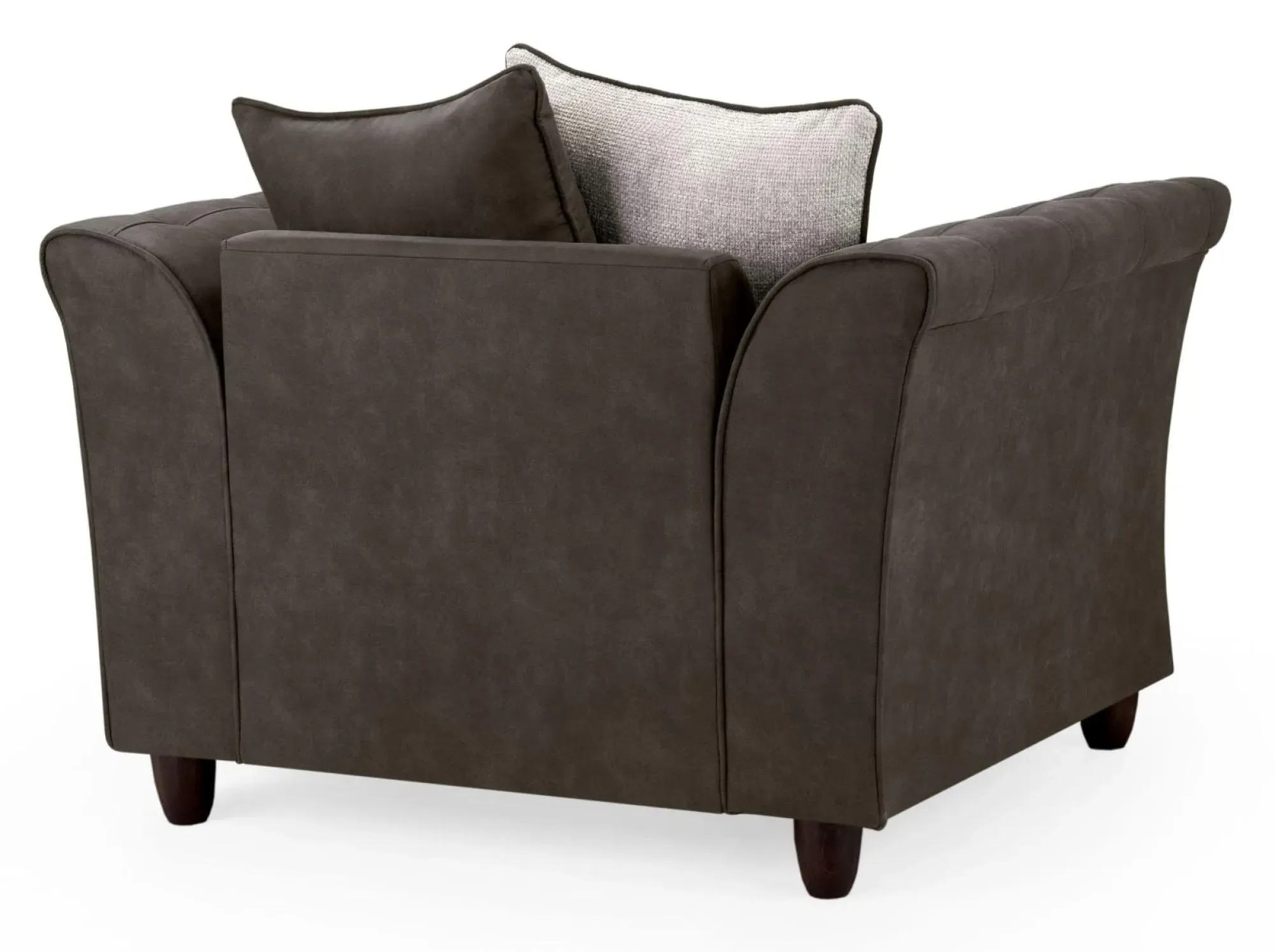 Bella Armchair - Brown, Faux Leather