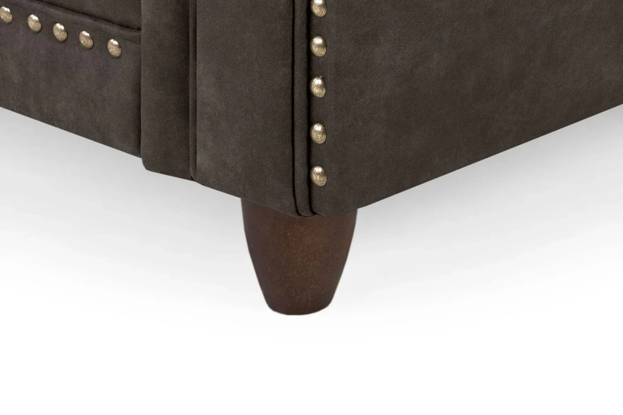 Bella Armchair - Brown, Faux Leather