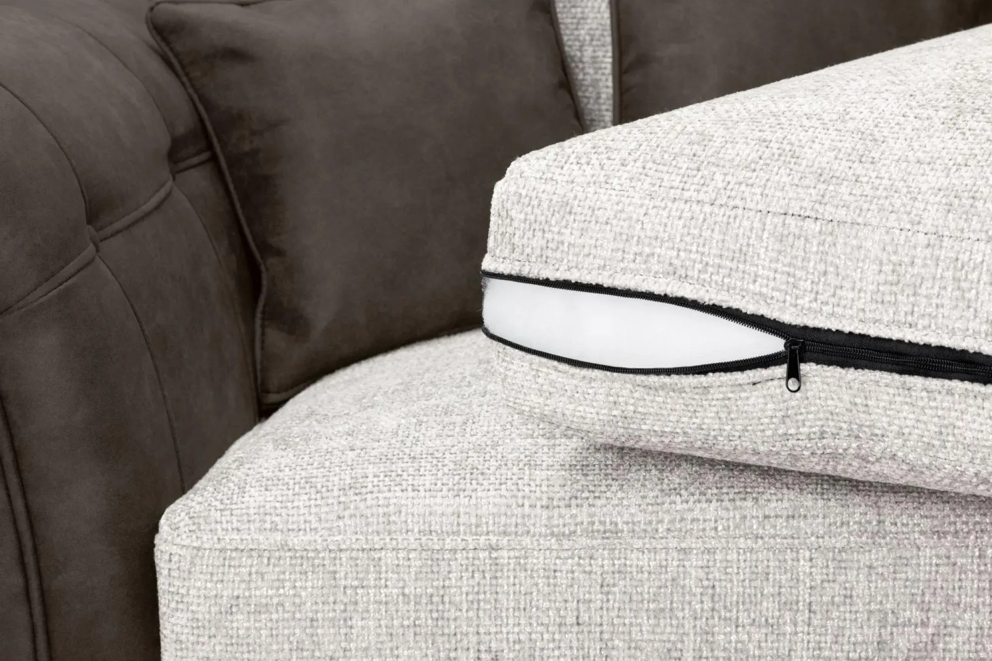 Bella Armchair - Brown, Faux Leather