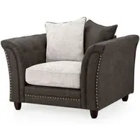 Bella Armchair - Brown, Faux Leather