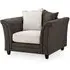 Bella Armchair - Brown, Faux Leather