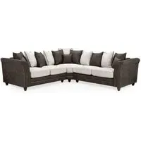 Bella L-Shaped Corner Sofa - Grey, Fabric