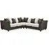 Bella L-Shaped Corner Sofa - Grey, Fabric