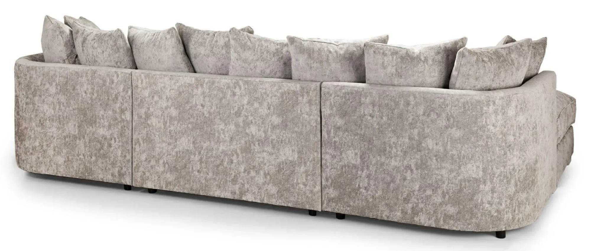 Bishop Scatterback U-Shaped Corner Sofa - Beige, Velvet