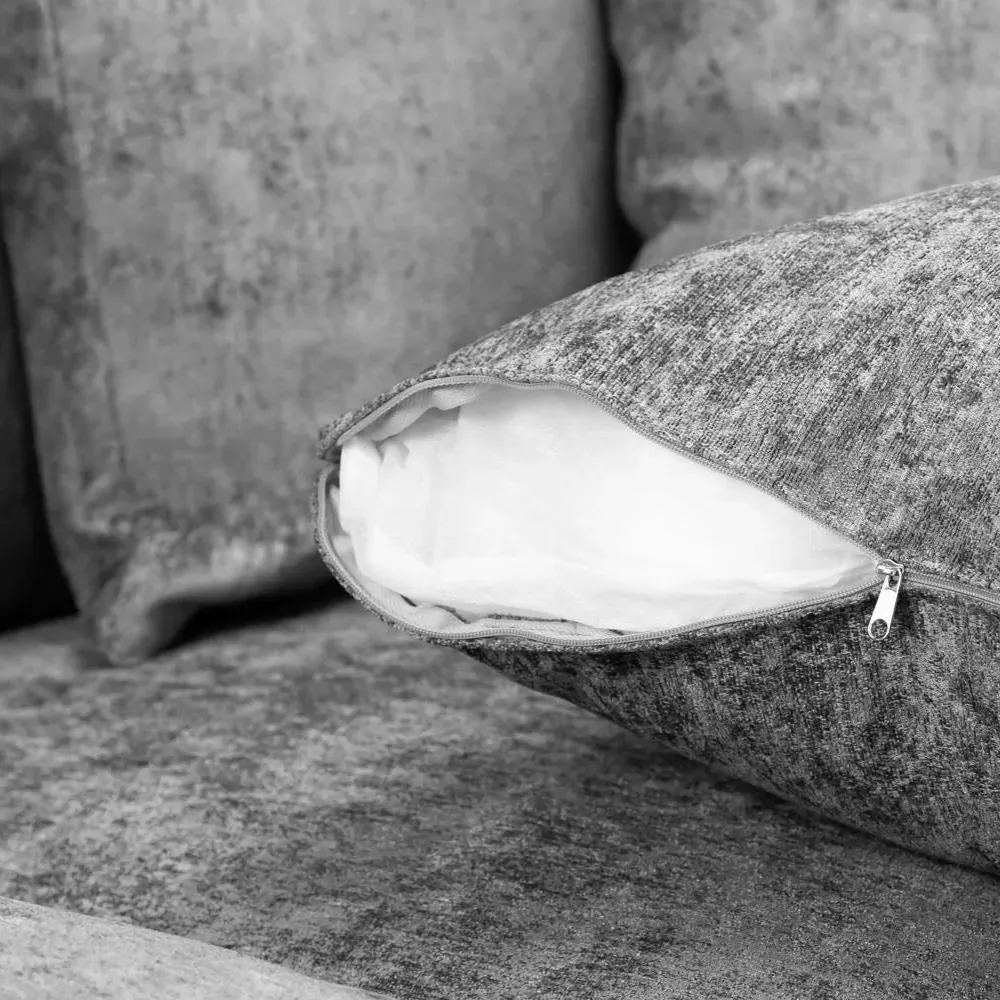 Bishop Scatterback U-Shaped Corner Sofa - Grey, Velvet