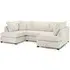 Carnaby U-Shaped Corner Sofa Suite - Beige, Fabric
