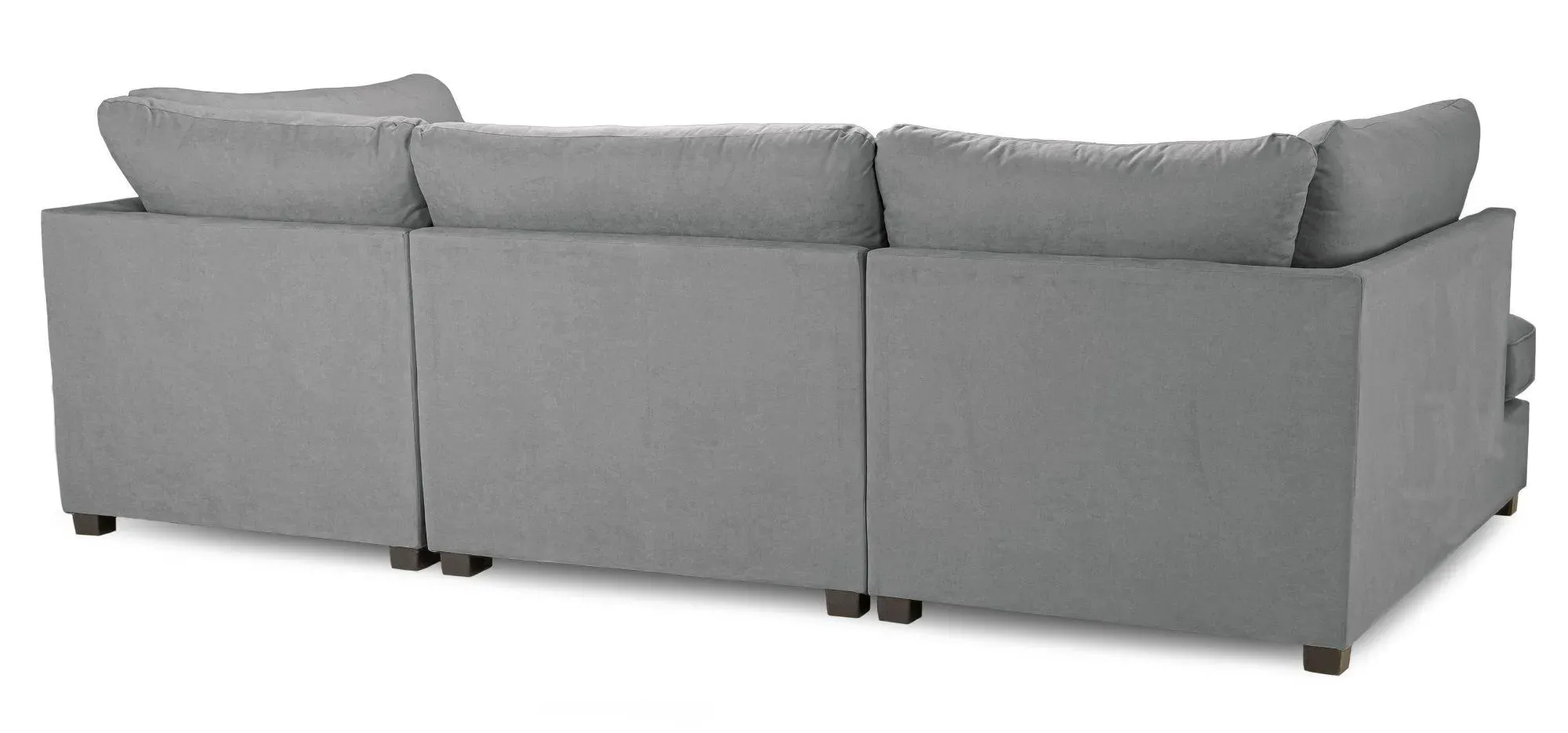 Carnaby U-Shaped Corner Sofa Suite - Grey, Fabric