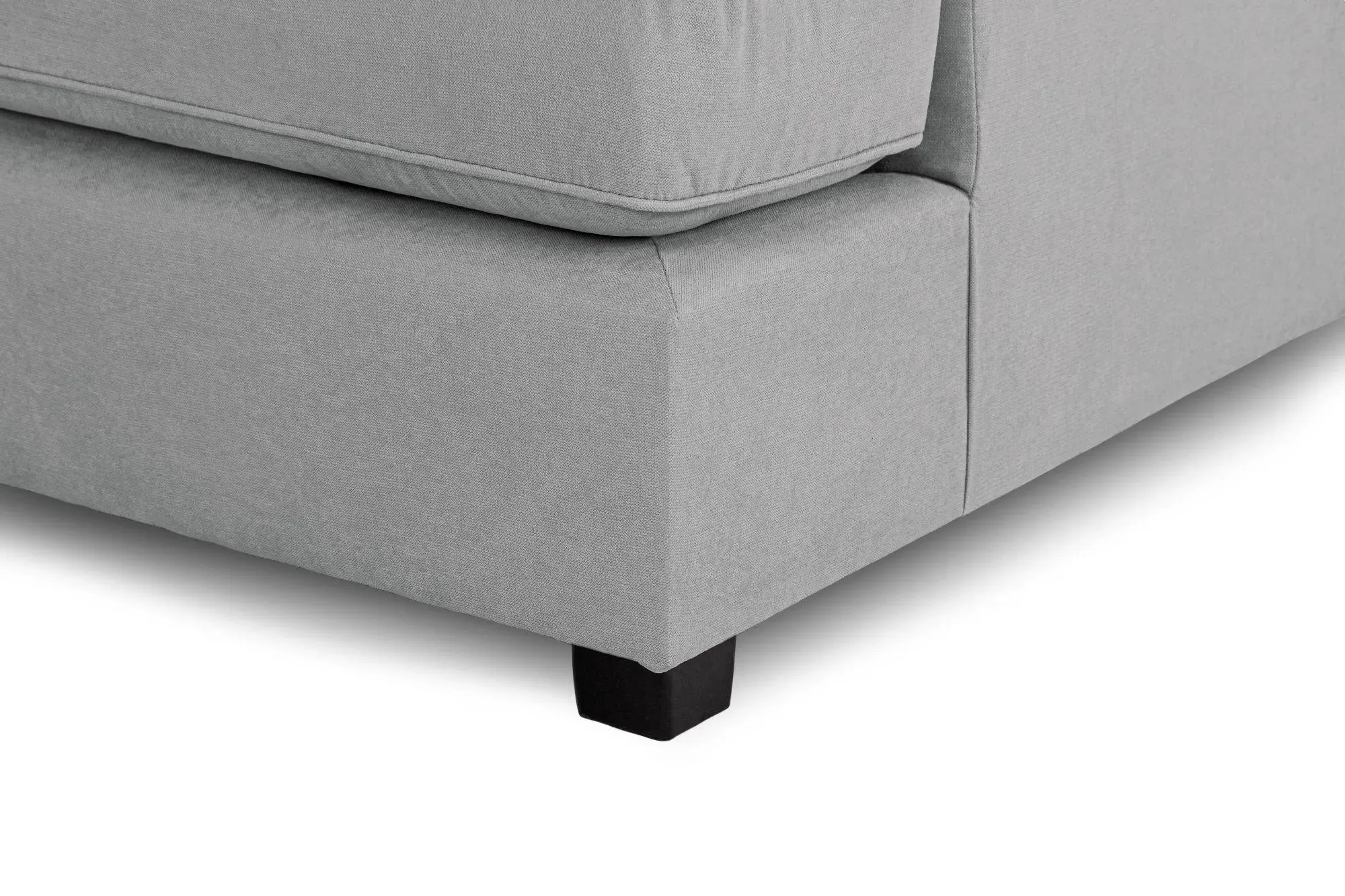 Carnaby U-Shaped Corner Sofa Suite - Grey, Fabric