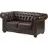 Chesterfield 2-Seater Sofa - Antique Brown