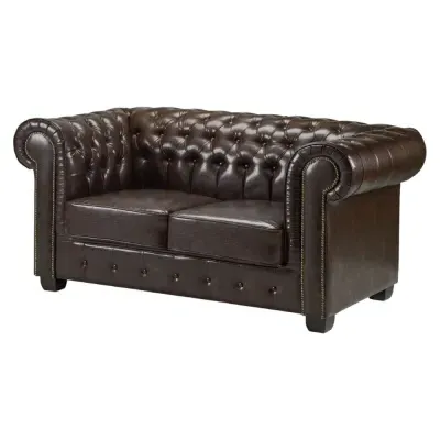 Chesterfield 2-Seater Sofa - Antique Brown image