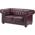 Chesterfield 2-Seater Sofa - Red