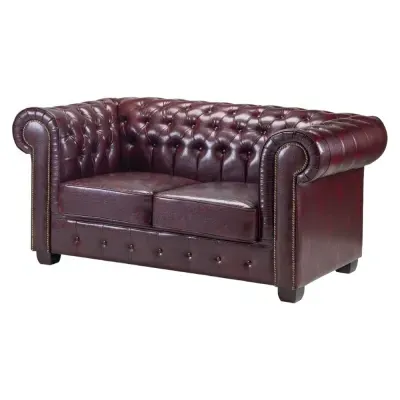 Chesterfield 2-Seater Sofa - Red