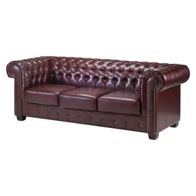 Chesterfield 3-Seater Sofa - Red