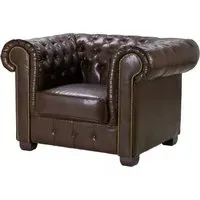 Chesterfield Armchair - Brown