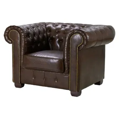 Chesterfield Armchair - Brown image
