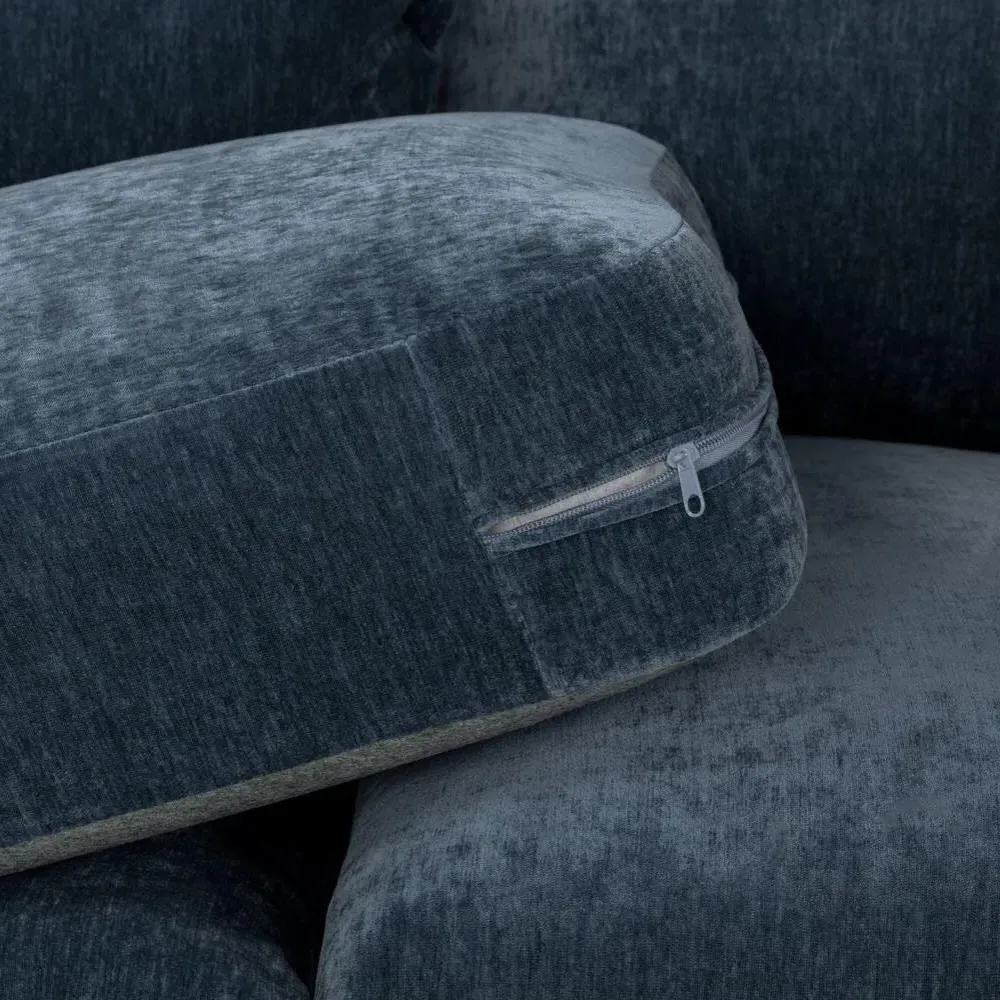 Colbee Large Corner Sofa - Blue