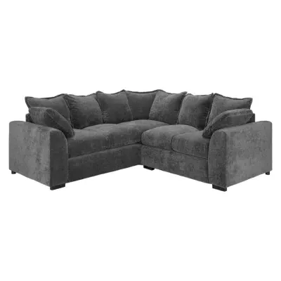 Colbee Large Corner Sofa - Grey, Jumbo Cord
