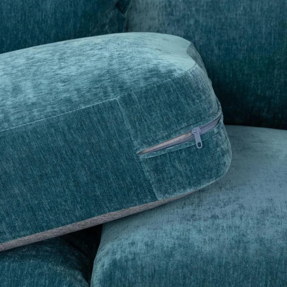 Colbee Large Corner Sofa - Teal