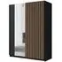 Dalia 2 Door Sliding Wardrobe - Black, Oak