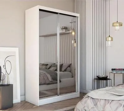 Felicity 2 Door Sliding Wardrobe - White