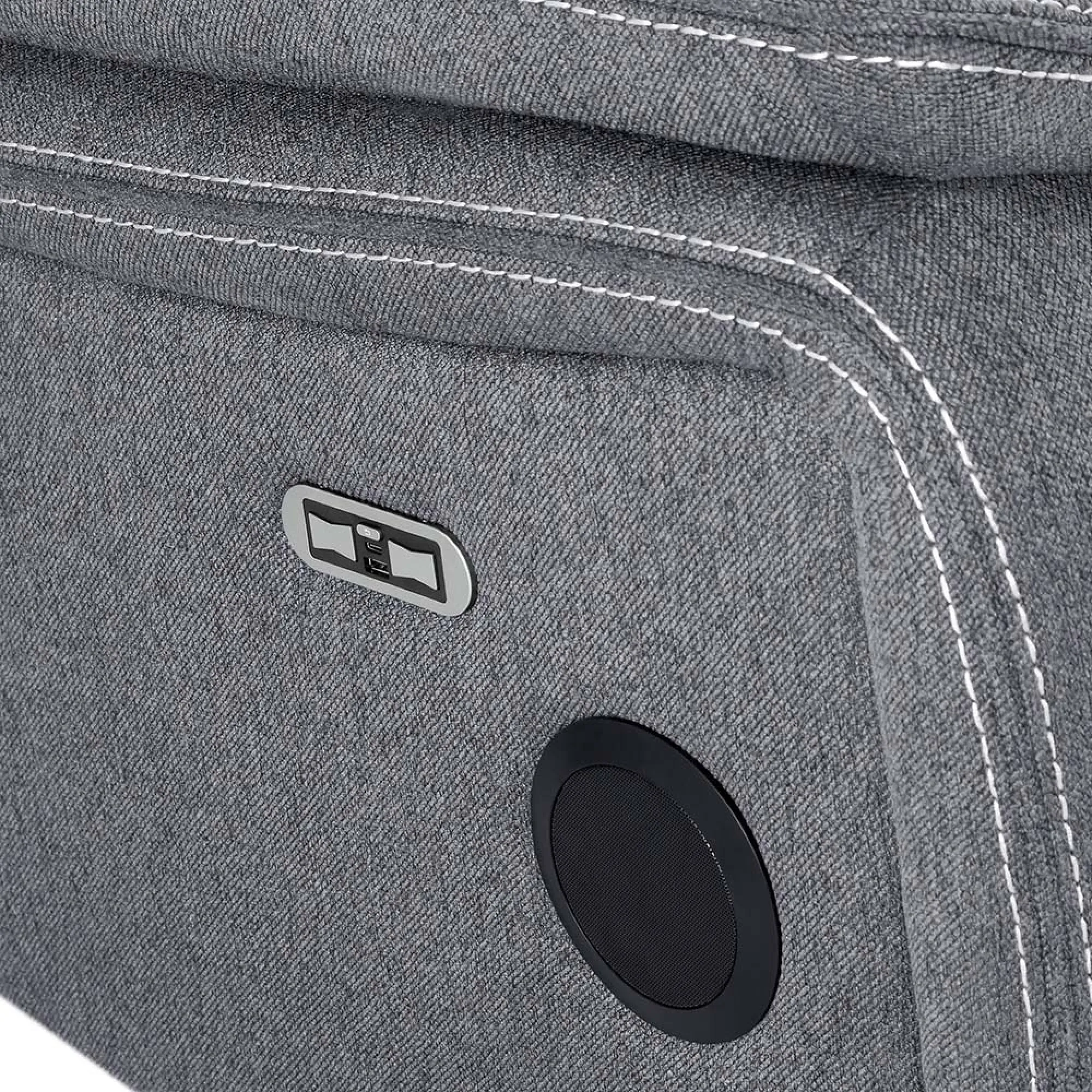 Galaxy Tech 2-Seater Sofa - Grey, Fabric