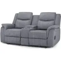 Galaxy Tech 2-Seater Sofa - Grey, Fabric