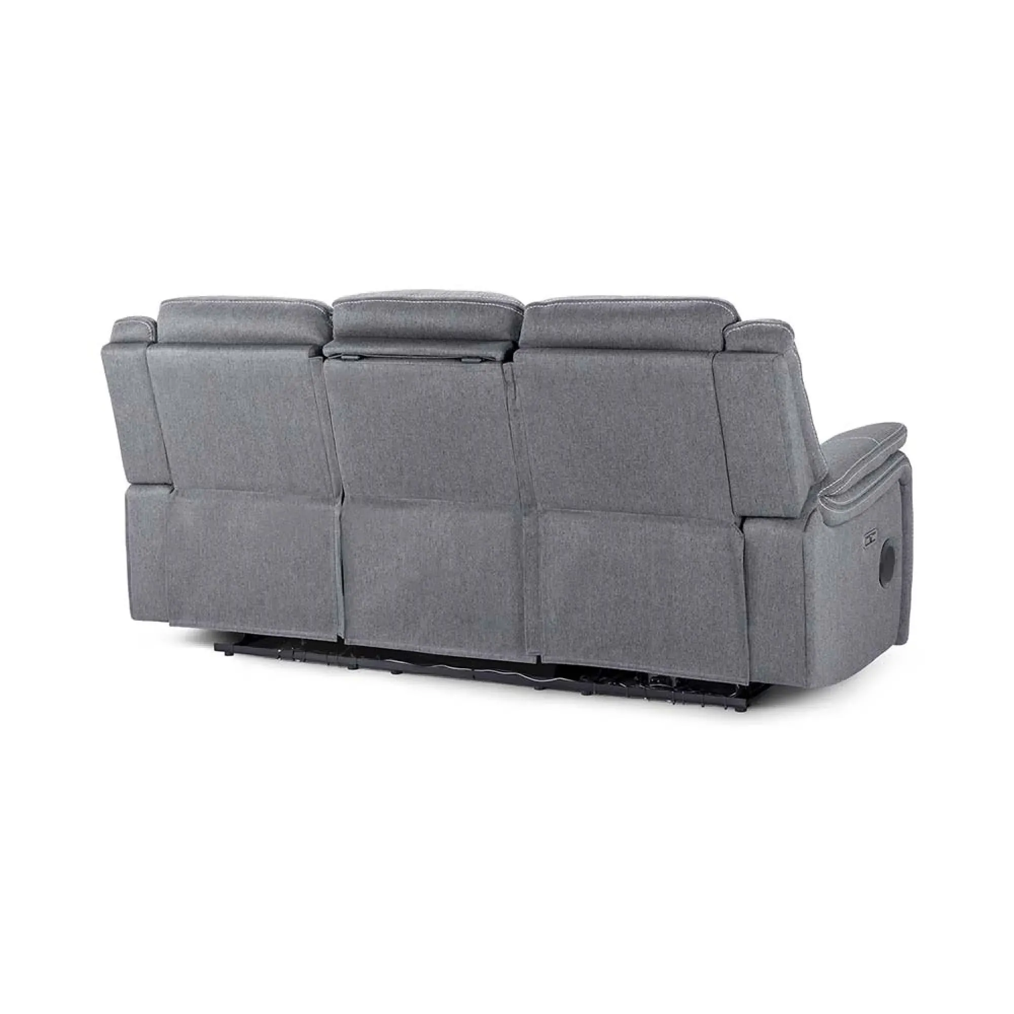 Galaxy Tech 3-Seater Sofa - Grey, Fabric