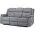 Galaxy Tech 3-Seater Sofa - Grey, Fabric