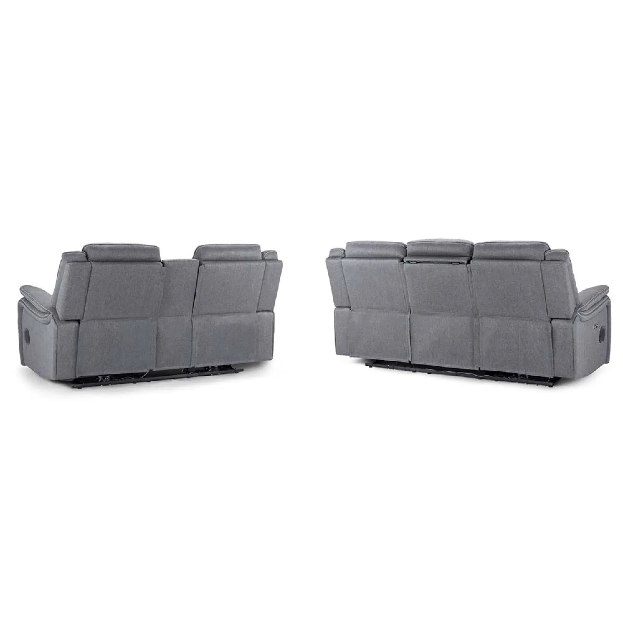 Galaxy Tech 3+2 Seater Sofa Set - Grey, Fabric