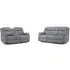Galaxy Tech 3+2 Seater Sofa Set - Grey, Fabric
