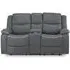 Harald 2-Seater Electric Recliner Sofa - Grey, Fabric