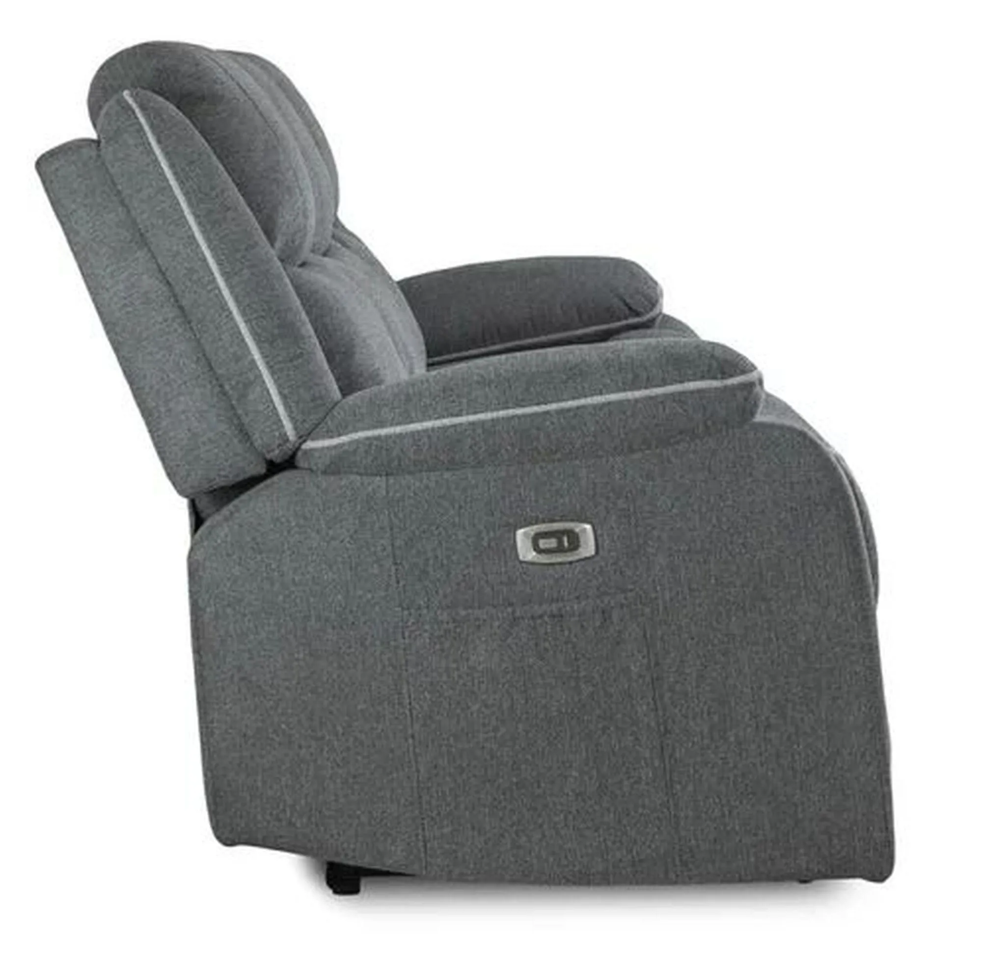 Harald 3+2 Seater Electric Recliner Sofa - Grey, Fabric