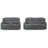 Harald 3+2 Seater Electric Recliner Sofa - Grey, Fabric