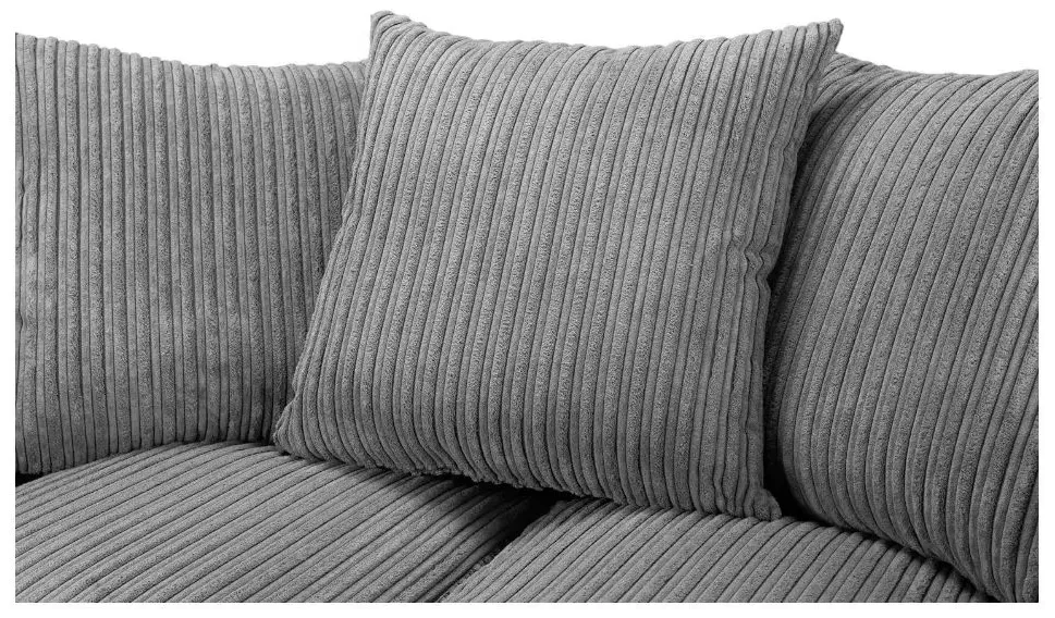 Harley Jumbo 3 Seater Sofa - Grey