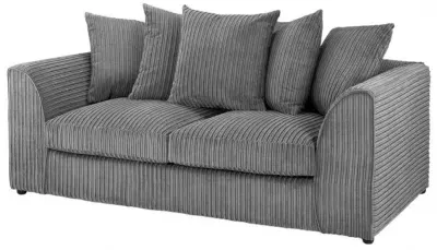 Harley Jumbo 3 Seater Sofa - Grey