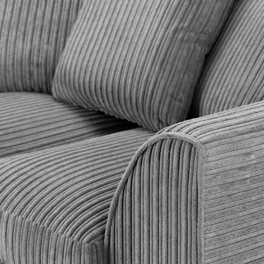 Harley Jumbo 3+2 Seater Sofa Set - Grey