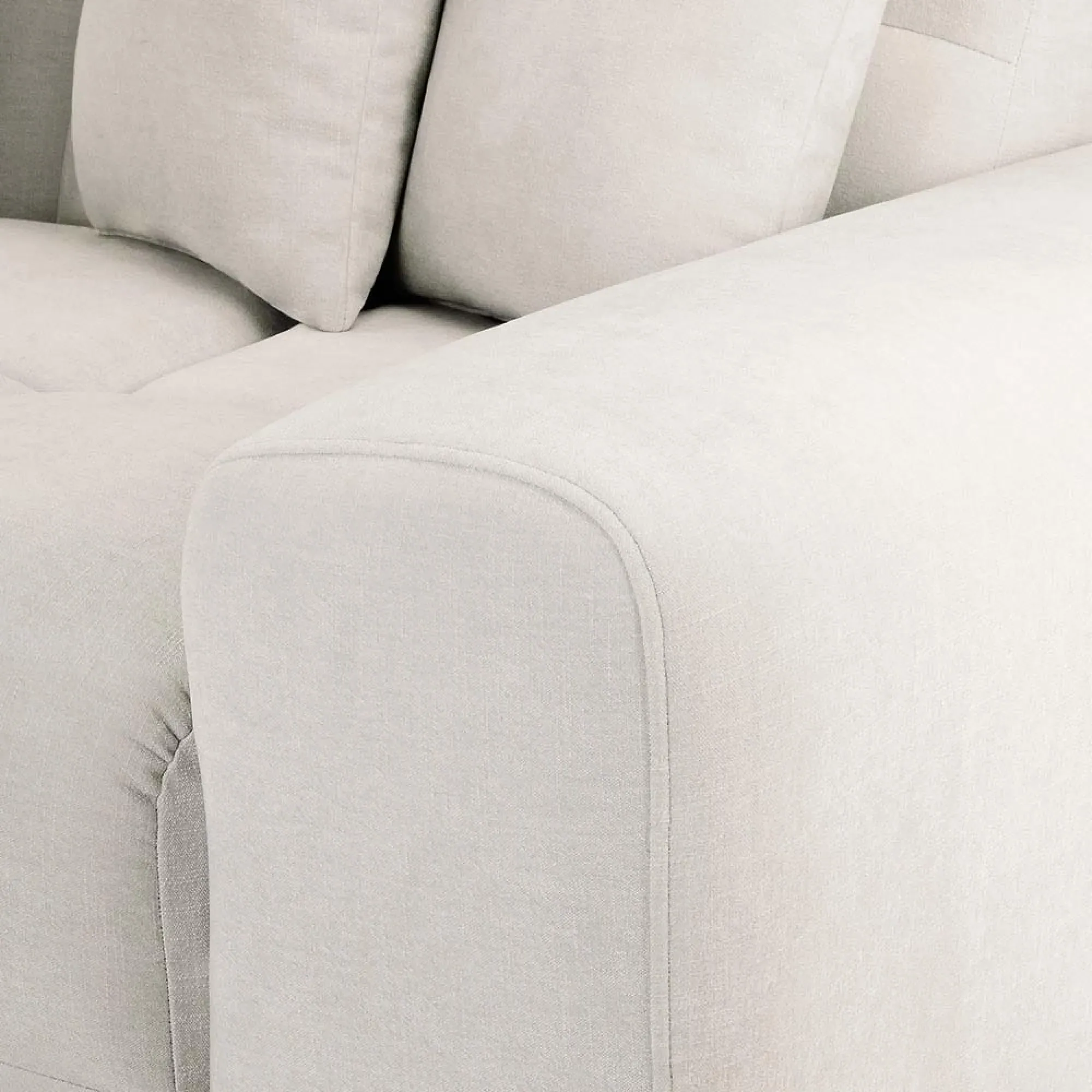 Jacob Corner Sofa - Cream, Fabric