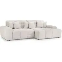 Jacob Corner Sofa - Cream, Fabric