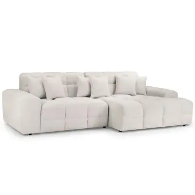 Jacob Corner Sofa - Cream, Fabric