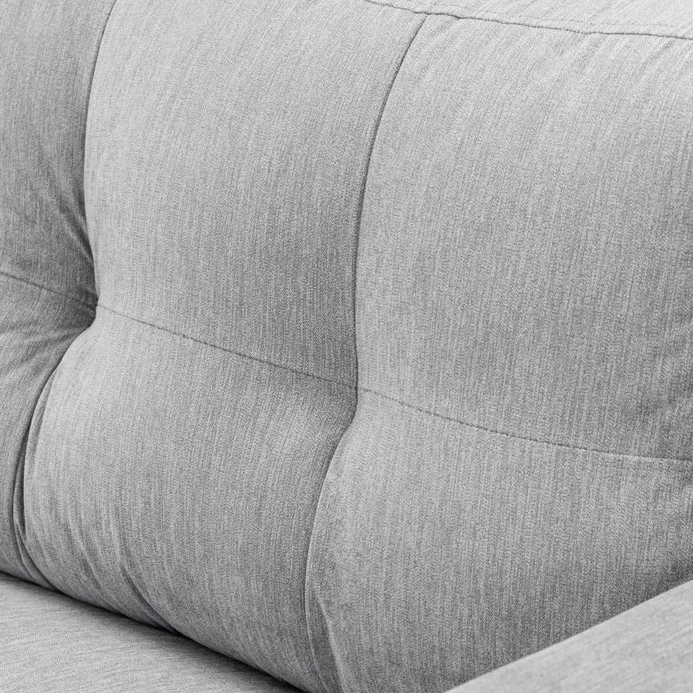 Jerry 2-Seater Fabric Sofa - Grey