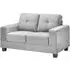 Jerry 2-Seater Fabric Sofa - Grey