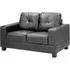 Jerry 2-Seater Sofa - Black