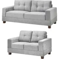 Jerry 3+2 Seater Fabric Sofa Set - Grey